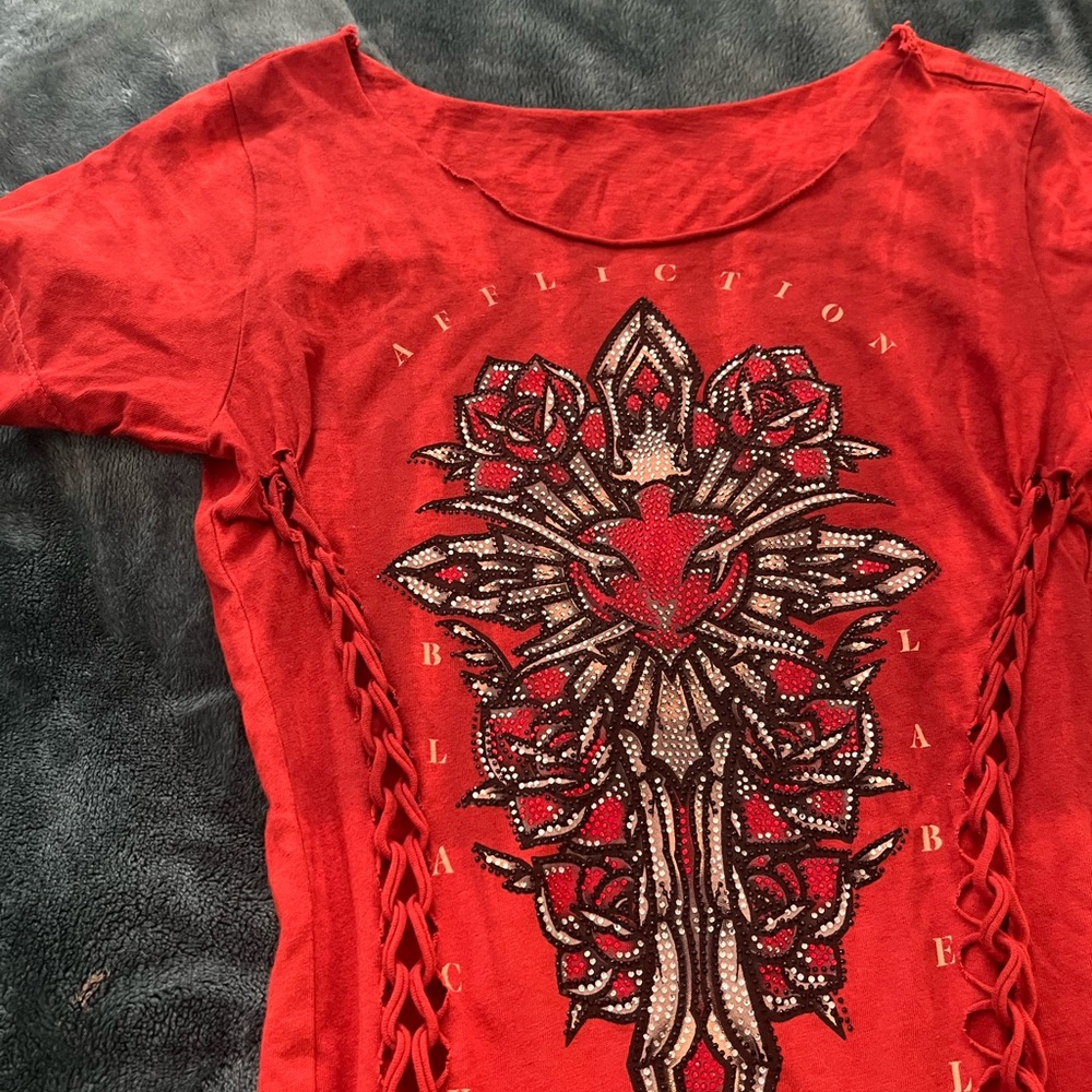 Vintage Black Label Affliction Top❤️‍🔥